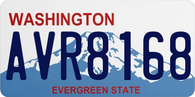 WA license plate AVR8168