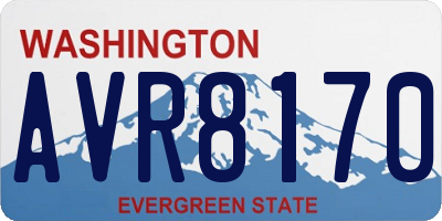 WA license plate AVR8170