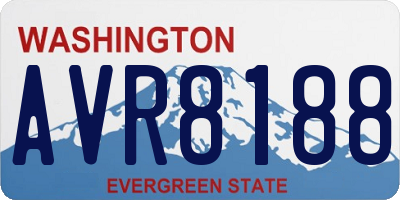 WA license plate AVR8188