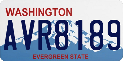 WA license plate AVR8189