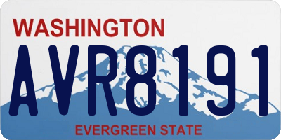 WA license plate AVR8191
