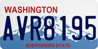WA license plate AVR8195