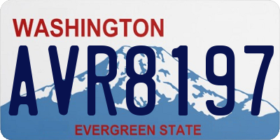 WA license plate AVR8197
