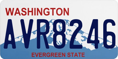 WA license plate AVR8246