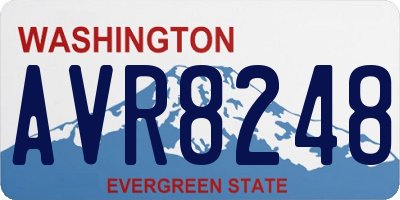 WA license plate AVR8248