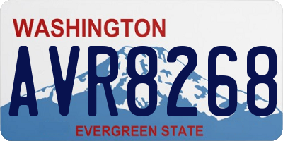 WA license plate AVR8268
