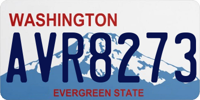 WA license plate AVR8273