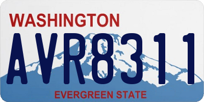 WA license plate AVR8311