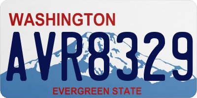 WA license plate AVR8329