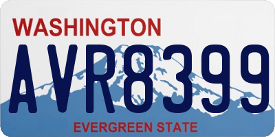 WA license plate AVR8399