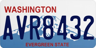 WA license plate AVR8432