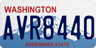 WA license plate AVR8440