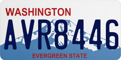 WA license plate AVR8446