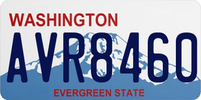 WA license plate AVR8460