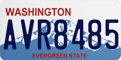 WA license plate AVR8485