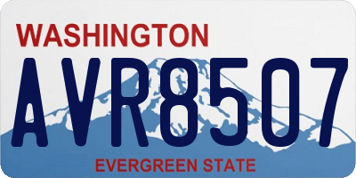 WA license plate AVR8507