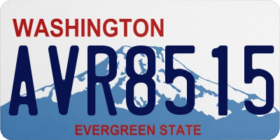 WA license plate AVR8515