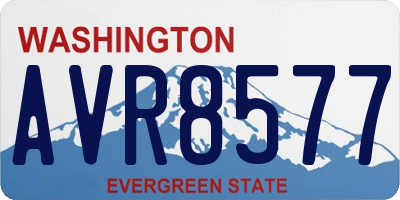 WA license plate AVR8577