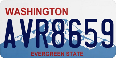 WA license plate AVR8659