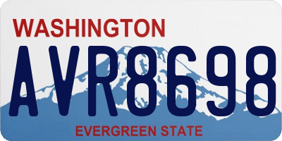 WA license plate AVR8698