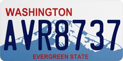 WA license plate AVR8737
