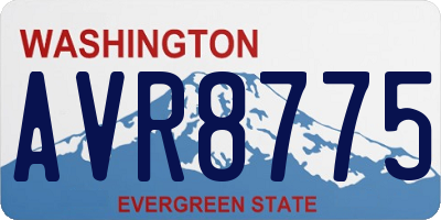 WA license plate AVR8775