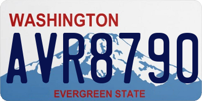 WA license plate AVR8790
