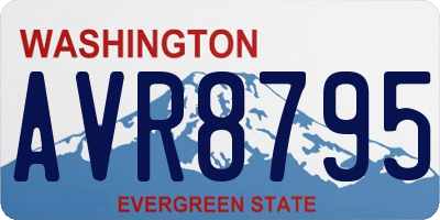 WA license plate AVR8795