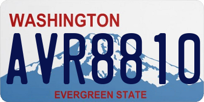 WA license plate AVR8810
