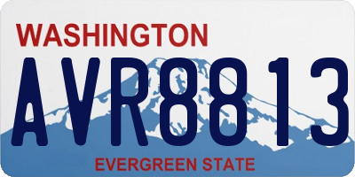 WA license plate AVR8813