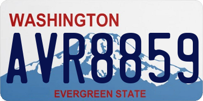 WA license plate AVR8859