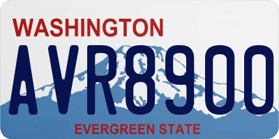 WA license plate AVR8900