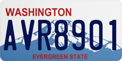 WA license plate AVR8901