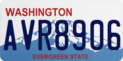 WA license plate AVR8906