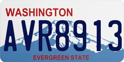 WA license plate AVR8913