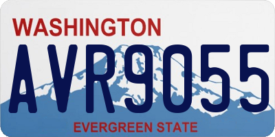 WA license plate AVR9055