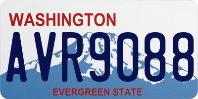 WA license plate AVR9088