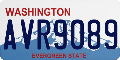 WA license plate AVR9089
