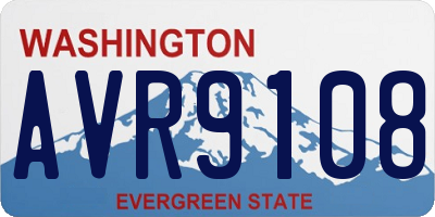 WA license plate AVR9108