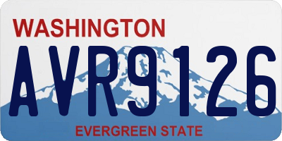 WA license plate AVR9126