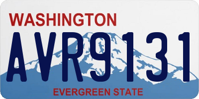 WA license plate AVR9131