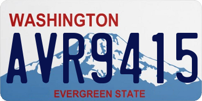 WA license plate AVR9415
