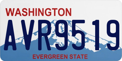 WA license plate AVR9519