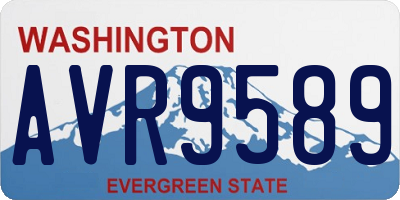 WA license plate AVR9589