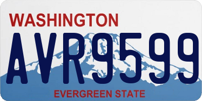 WA license plate AVR9599