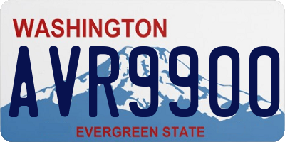 WA license plate AVR9900