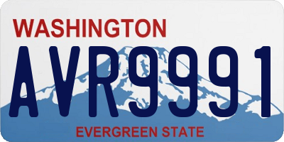 WA license plate AVR9991