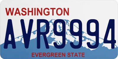 WA license plate AVR9994