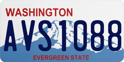 WA license plate AVS1088