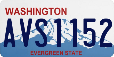 WA license plate AVS1152